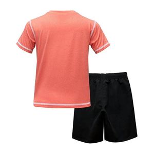 ชุดเสื้อยืดและกางเกงขาสั้นแบบถัก ระบายอากาศได้ดี สำหรับเล่นกีฬา ฤดูร้อน ผลิตตามสั่ง (OEM) คุณภาพดีที่สุด - Product Image 4