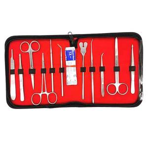 Herramientas de disección Kit de disección de 16 piezas con estuche de almacenamiento de acero inoxidable para estudios biológicos precisos Instrumentos quirúrgicos - Product Image 5