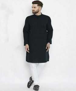 À la mode impression traditionnelle Kurta pyjama ensemble rayonne coton beau fil travail printemps prix de gros Surat Textile vêtement - Product Image 3