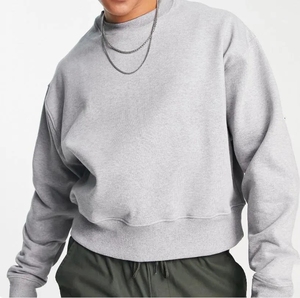 Sweat-shirt solide, pull, printemps, automne, haut à porter, impression numérique, personnalisable, 100% coton avec logo, coton surdimensionné - Product Image 1