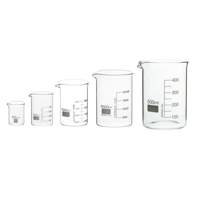 Trusted BALAJI INDIA(BI) High Quality Borosilicate Glass Beaker Durable Lab Supplies Scientific Use Laboratory Testing Custom