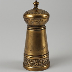 Molino de sal y pimienta decorativo de acero inoxidable con acabado de bronce rústico artesanal diseñado para comedor y funcional - Product Image 6