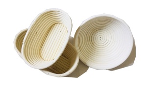 Factory Handwoven Rattan Hot Sale 9 Inch Round Bread Proofing <b>Basket</b> Set Backing Tools <b>Gift</b> <b>Baskets</b> in Bulk From Vietnam - Product Image 3