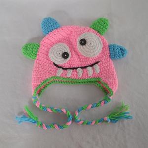 Bonnet à oreilles de monstre rayé en crochet personnalisé EFANBEANIE avec tresses – Chapeaux de créateur personnalisés – Bonnet tricoté Hiver 2025 - Product Image 5