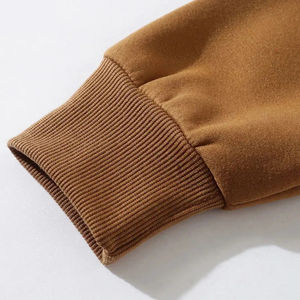 2025 fabricante de ropa de invierno para hombre algodón polar Flare Set cordón Pull Over Hoodie diseños bordados personalizados - Product Image 6