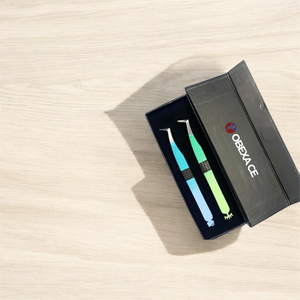 Caja de cartón personalizada para dos pinzas | Embalaje de herramientas de extensión de pestañas - Product Image 1