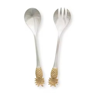 New Design Stainless Steel <b>Salad</b> Server Set Premium Serving Utensils For Modern Dining - Product Image 4