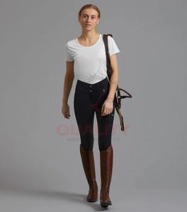 New Arrival Women <b>Riding</b> Top Equestrian Athletic Stretch Fabric Moisture Wicking Lightweight Performance <b>Horse</b> <b>Riding</b> Shirt - Product Image 2