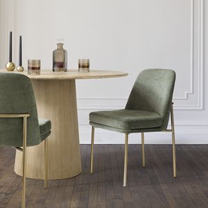 Round Solid Wood Dining <b>Table</b> for Home and Restaurant Safety Packaging Dining Room Furniture - Product Image 3