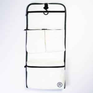 กระเป๋าเครื่องสำอางพิมพ์โลโก้แบบกำหนดเองมีซิปและคุณสมบัติจัดเก็บการเดินทางจากโพลีเอสเตอร์ PU หนังพีวีซี - Product Image 3