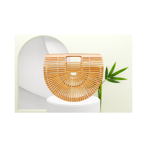 กระเป๋าหูไม้ไผ่จัดส่งที่รวดเร็วพร้อมที่จับสําหรับผู้หญิงหัตถกรรมขนาดที่กําหนดเองผู้ผลิตเวียดนาม - Product Image 2