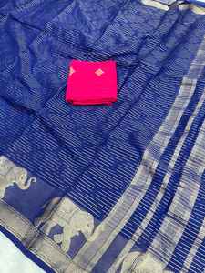 Viscosa Georgette seda Sari tejido de seda con viscosa blusa mejor calidad - Product Image 5