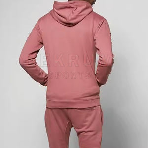 Le polyester/coton de survêtements affligés par pleine douille confortable lourde a fait la meilleure conception a affligé des survêtements - Product Image 5