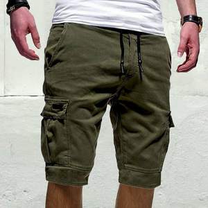 Short cargo pour homme en coton de haute qualité avec logo personnalisé imprimé, longueur au-dessus du genou, matière personnalisée - Product Image 4