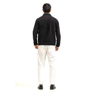 แจ็กเก็ตยีนส์สีน้ำเงินวินเทจสำหรับผู้ชาย3สีสไตล์คลาสสิกเสื้อโค้ทยีนส์ลำลองผ้าฝ้ายยืดใหม่สำหรับฤดูใบไม้ผลิและฤดูใบไม้ร่วง - Product Image 6