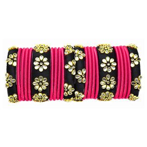 Traditional Wedding Bridal Bangle <b>Set</b> Wholesale New Arrival Women Luxury Wedding Flower Bridal Churiya <b>Set</b> - Product Image 1