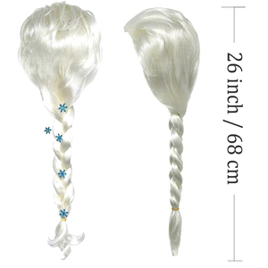 <span class=keywords><strong>Peluca</strong></span> <span class=keywords><strong>de</strong></span> Cosplay <span class=keywords><strong>de</strong></span> princesa congelada para <span class=keywords><strong>disfraz</strong></span> <span class=keywords><strong>de</strong></span> Halloween - Product Image 3
