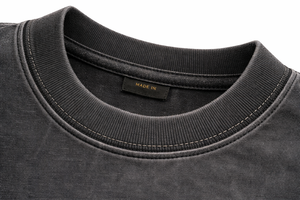 T-shirts surdimensionnés à manches courtes, style vintage, mode estivale, pour l'extérieur, effet délavé à l'acide, fabrication OEM - Product Image 4