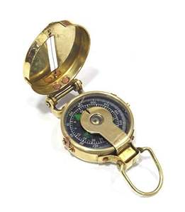 Boussole nautique vintage classique en laiton, instrument de navigation de poche, cadeau pour capitaine de bateau, marin, affichage - Product Image 6