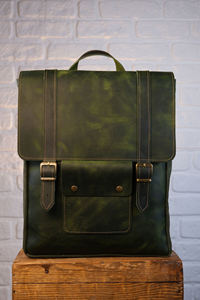 Leather Canvas Luxury Backpack Vintage Travel <b>Rucksack</b> School Laptop Heavy Duty <b>Lightweight</b> Large Capacity Breathable - Product Image 6