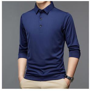 2023 hommes Streetwear mode à manches longues pour polos solide nouveaux hauts d'affaires printemps automne mince blanc T sweats à capuche sweats - Product Image 6