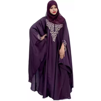 Prix de gros Nouvelles Abayas élégantes pour adultes Robe islamique Vêtements pour femmes musulmanes Tailles personnalisées Couleur unie Longueur cheville Complète