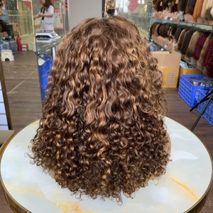 Affordable Bulk Goods 14 Inch 13x4 Lace Luxury Curl Hairstyle Human Hair <b>Wigs</b> Low Price, Flexible Wear For Occasions - Product Image 1