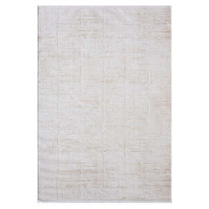 Alfombra Moderna de Terciopelo Crema KD001 de Rugs Depot, 100% Micro Poliéster, No Desprende Pelusa, Fácil de Limpiar, Duradera para Dormitorio, Estudio, Habitaciones Infantiles - Product Image 1