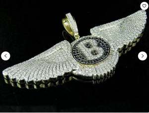 Joyería Infantil Clásica de Moissanita con Corte Baguette Redondo, Hecha a Mano, de Primera Calidad, con Efecto Iced Out, Dijes para Fiestas - Product Image 3