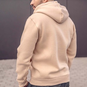 Sweat à capuche épais et chaud pour homme, uni, avec poche zippée, coupe ample, en molleton bouclette, style sport décontracté - Product Image 3