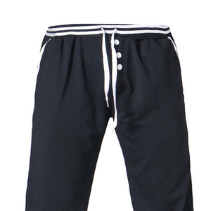 Pantalones de chándal deportivos informales para hombre con el mejor diseño, servicio OEM de alta calidad, cantidad a granel, ropa de calle para exteriores, recta, lisa, no tejida - Product Image 4