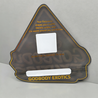 Sachet personnalisé imprimé en forme de triangle, refermable avec fermeture éclair, qualité alimentaire, anti-odeur, en Mylar, pour chewing-gum, OEM ODM, vente en gros