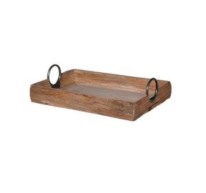 Plateau en bois arrondi de la meilleure qualité avec poignées pour pièce maîtresse de table à vendre à bas prix - Product Image 3