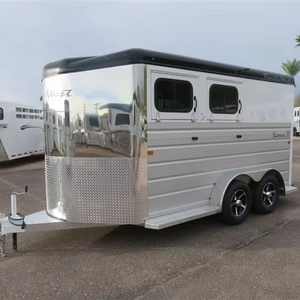 Best Price Livestock Float Trails West Sierra 2 Horse BP Warmblood Float Horse <b>Trailer</b> & Carrier for Motorhome Europe Standard - Product Image 1