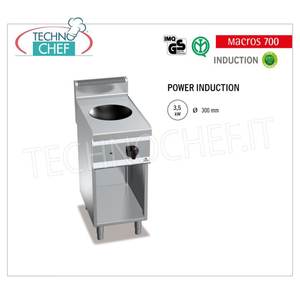Cocina Eléctrica con 1 Placa de Inducción Wok en Mueble Abierto, 3.5 kW - Product Image 1