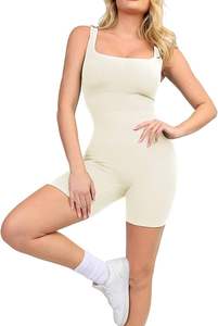 Élégant Dames Combinaison Sans Manches Stretch Fit Doux Respirant Léger Design Élégant pour Entraînement Yoga Voyage Casual Wear - Product Image 5