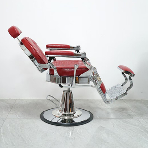 Fauteuil de Barbier Luxe en Cuir Durable avec Fonction Chauffante, Repose-Pieds Réglable et Pompe Hydraulique Robuste pour Salon de Coiffure - Product Image 5