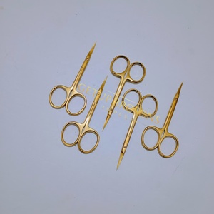 Ciseaux à plasma dorés de haute qualité, nouveau produit, pour sourcils, en acier inoxydable, avec votre propre logo et couleur personnalisés, instrument de beauté - Product Image 3