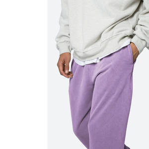 Pantalon de survêtement évasé taille haute pour hommes Streetwear décontracté toile de coton qualité ceinture élastique léger épais - Product Image 6