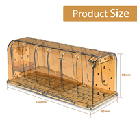 Boîte piège à souris en matériau PC durable, structure résistante aux chocs, outil de lutte antiparasitaire réutilisable, durable et haute performance