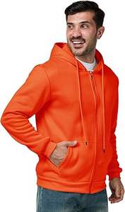 Sudadera con Capucha Casual de Invierno para Hombre, Color Sólido, 100% Algodón, Felpa, Corte Regular, Bolsillo, Secado Rápido y Transpirable, Alta Calidad - Product Image 5