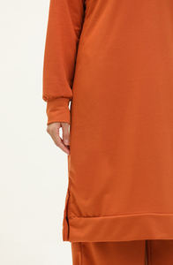 Dernier design personnalisé de vêtements de sport musulmans, vêtements de sport modestes, vêtements de sport traditionnels amples de couleur unie, vêtements de sport musulmans pour femmes avec logo - Product Image 3