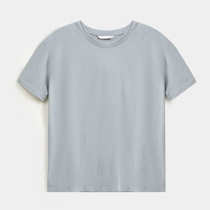 เสื้อยืดสีพื้นผ้าฝ้าย100% สำหรับผู้หญิงเสื้อยืดแฟชั่นแนวสตรีทเสื้อยืดสีพื้นผ้าฝ้ายแฟชั่นใหม่สำหรับฤดูร้อนของผู้หญิง2026 - Product Image 4