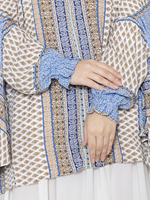 Colección Sanash Más Vendida, Vestido de Rayón con Estampado Floral para Mujer Adulta, Manga Larga, Ligero, Transpirable, Personalizado para Oración (Namaz)