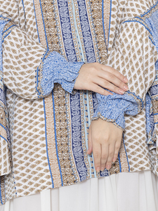 Hijab Dupatta de Rayón con Estampado Floral para Mujer, Manga Larga, Ligero, Transpirable, Personalizado, para Oración, Talla XS, Más Vendido - Product Image 5