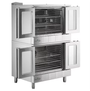 ¡Consíguelo Ahora! Diner's-Perfomance Equipments CG2-NK Hornos de Convección de Gas Natural de Doble Plataforma y Tamaño Completo con Patas - Product Image 2