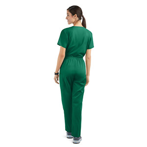 2026 Populaire Blouse d'uniforme médical pour femmes à manches courtes et col en V, en Polyester/Coton, avec détection de taches, Vêtement de travail OEM pour usage hospitalier - Product Image 6