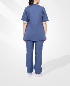 OEM Service Custom Logo Spandex Soft Woven Fabric Scrub Sets Unisex Hospital Uniforms Heavyweight <b>Nursing</b> Surgical Gown - Product Image 5
