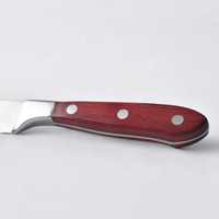 Ensemble de couteaux de coupe de viande de boeuf à steak en acier inoxydable forgé de qualité supérieure couteau de chef manche en plastique écologique caractéristiques tranchantes