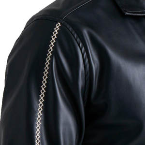 Vêtements décontractés homme, habits, chemise en cuir, vêtements de rue, chemises Hip Hop en cuir PU personnalisées grande taille pour hommes - Product Image 6